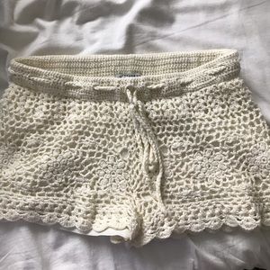 Crochet shorts forever 21 beach