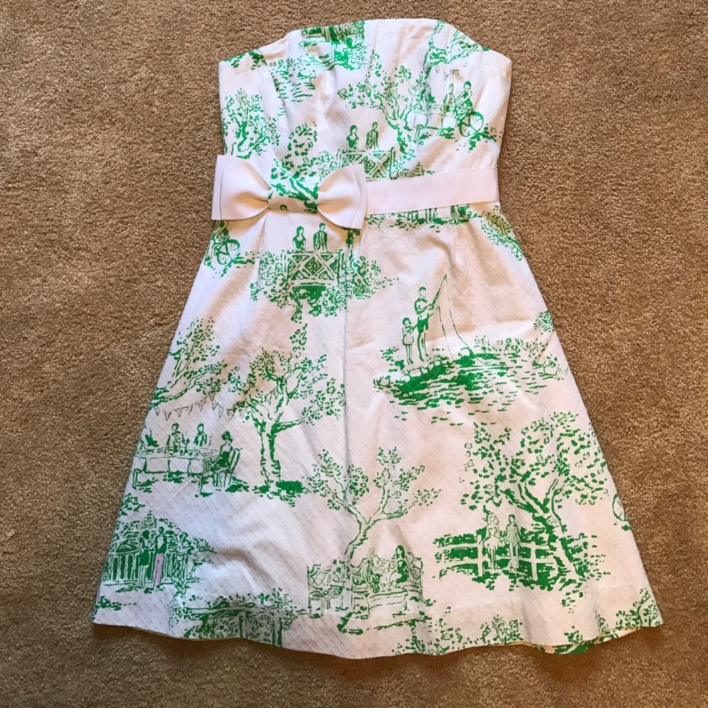 Lilly Pulitzer Amberly Dress in Spring Fever Toile