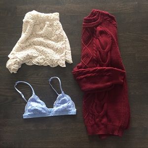 Maroon Knit Sweater