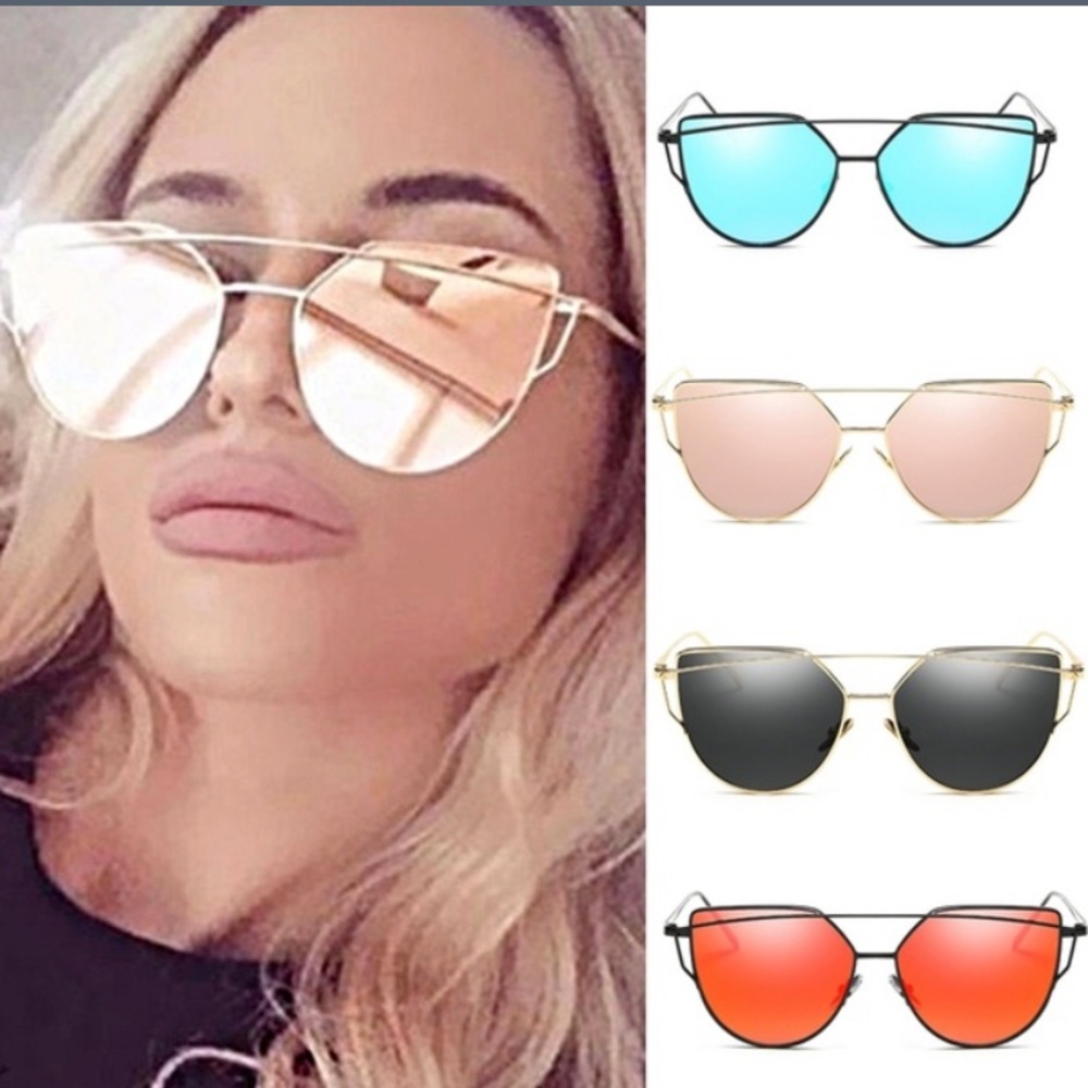 NWOT Cat Eye Mirrored Sunglasses😎