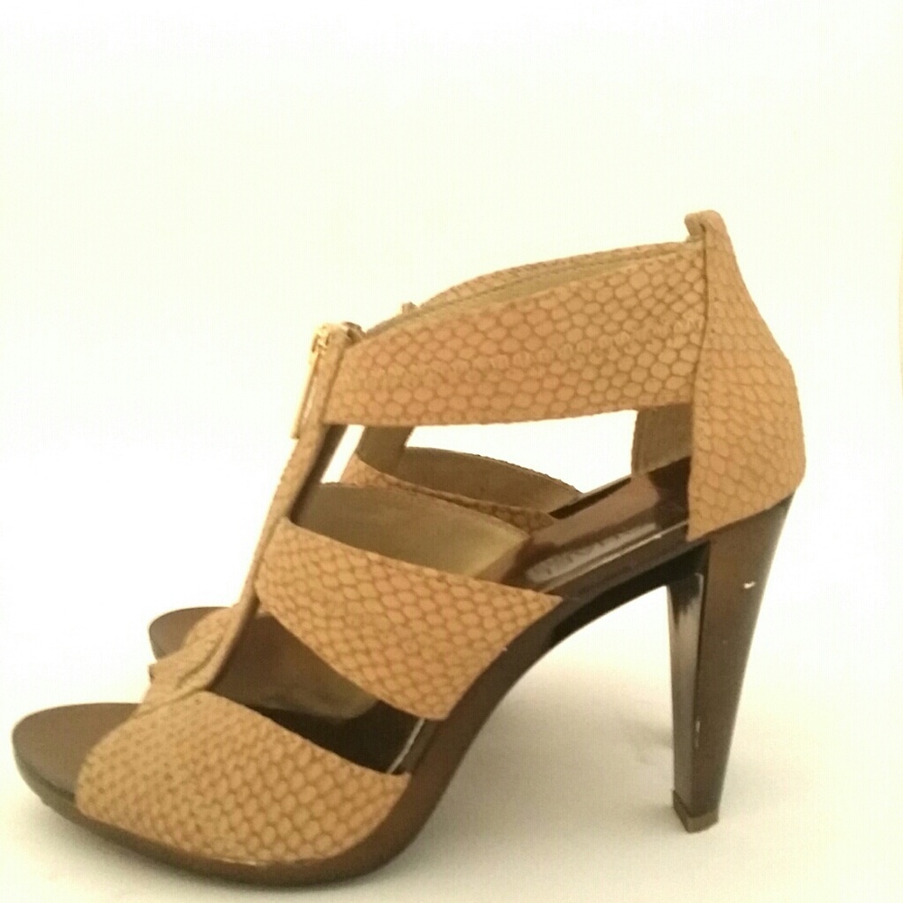 Michael Kors Berkeley Open toe leather heels - Picture 2 of 6