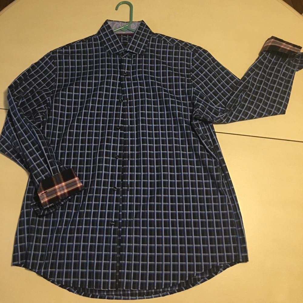 Tasso Elba dress shirt. Like new. 16-16.5 neck.