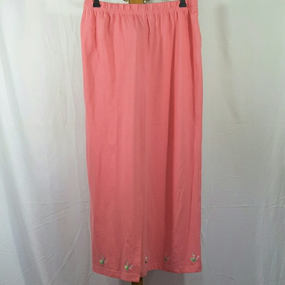 Quaker Factory Pink Skirt Large (14/16) - Picture 2 of 3