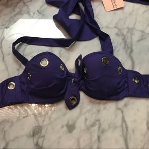 Agent Provocateur purple bikini top sz. 32C
