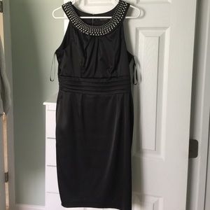 Satin Little Black Dress