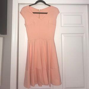 Salmon color cotton sundress