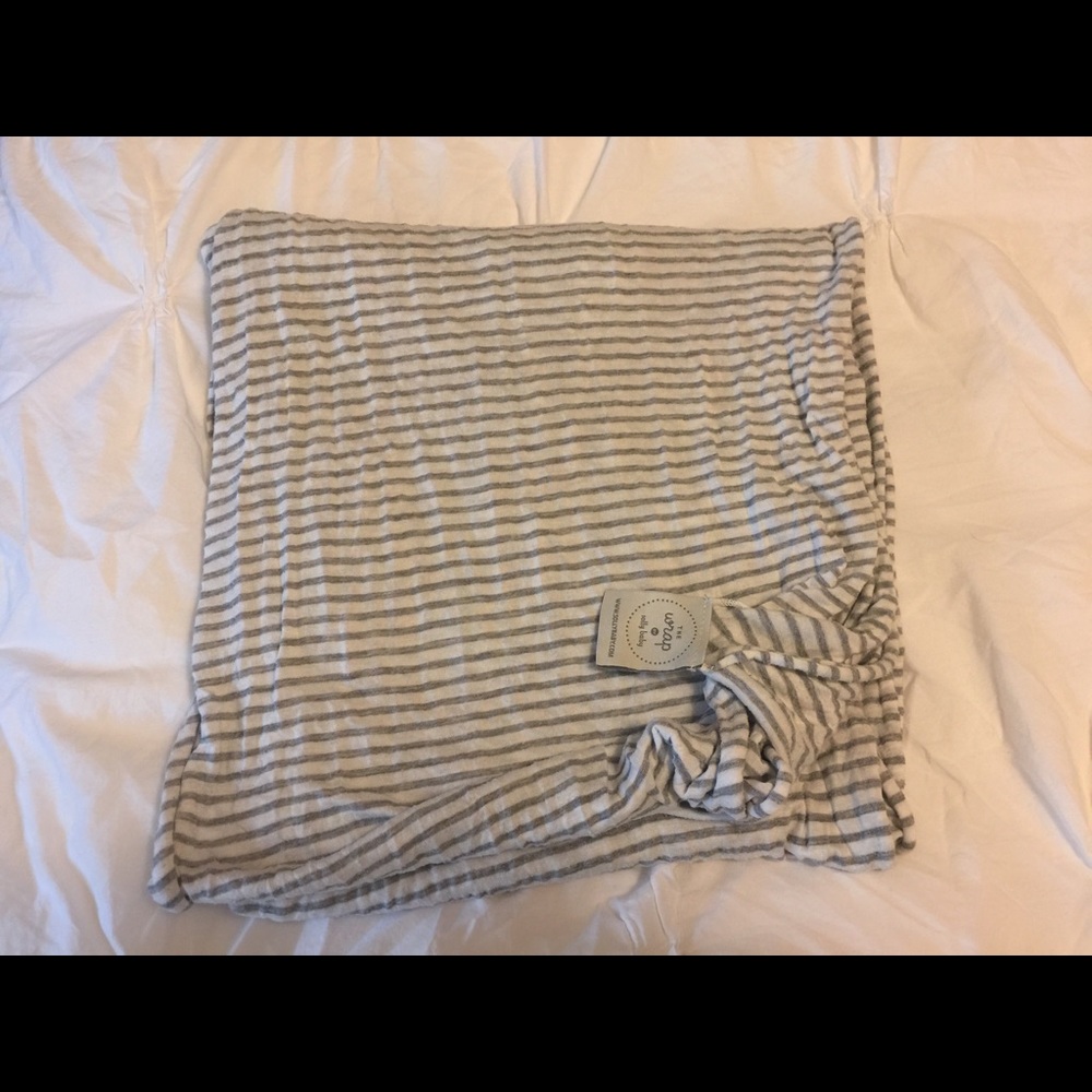 Solly Baby Wrap in Natural & Grey Stripe