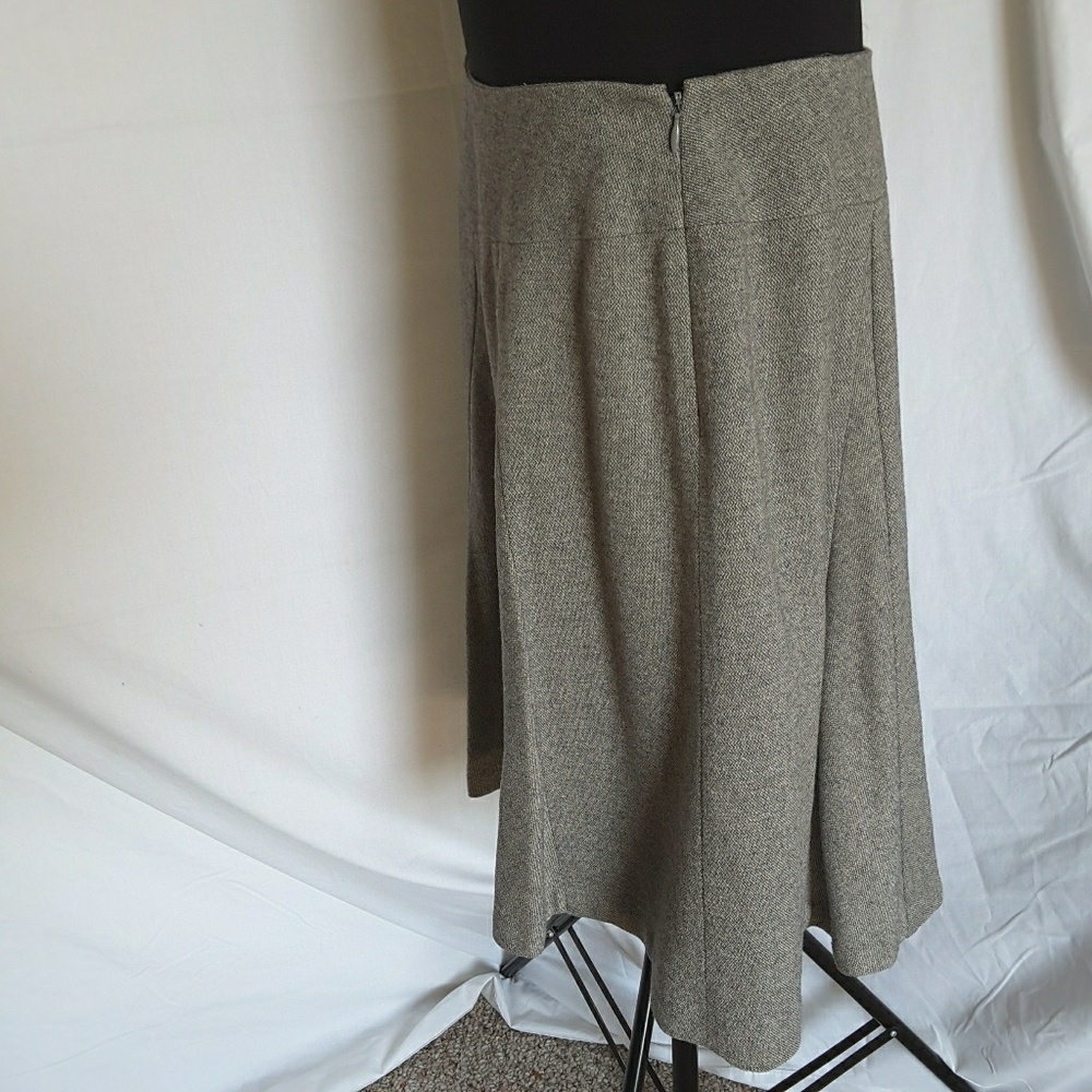 Talbots Circle Skirt Lined Italian Gray 14P - Picture 3 of 7