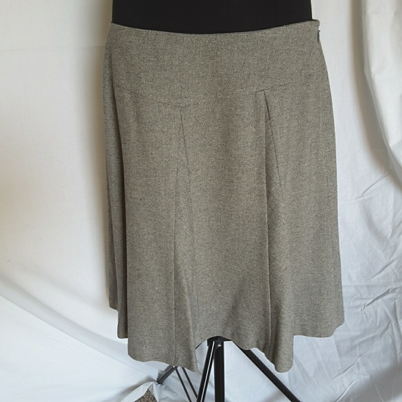 Talbots Circle Skirt Lined Italian Gray 14P - Picture 2 of 7