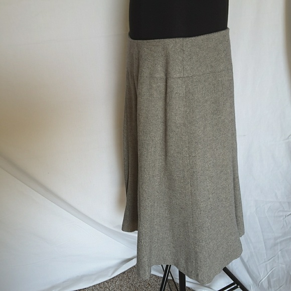Talbots Circle Skirt Lined Italian Gray 14P - Picture 4 of 7