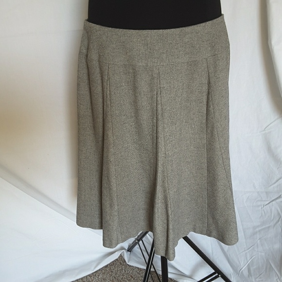 Talbots Circle Skirt Lined Italian Gray 14P - Picture 5 of 7