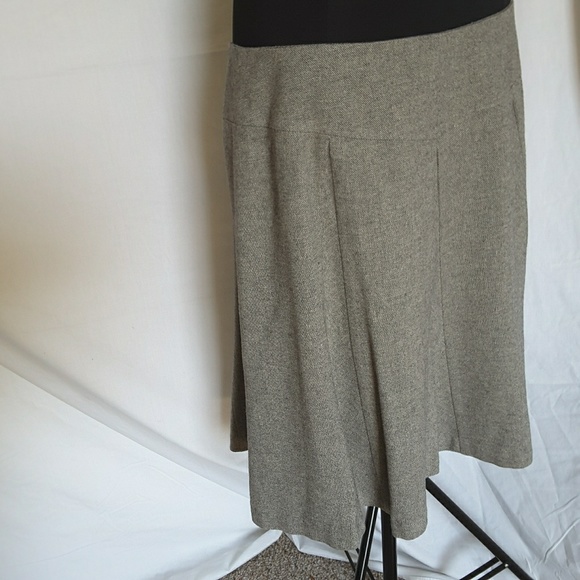 Talbots Circle Skirt Lined Italian Gray 14P - Picture 7 of 7