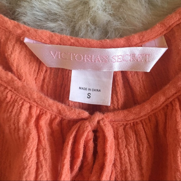 VS Soft Medium Orange Babydoll Top - Picture 3 of 6