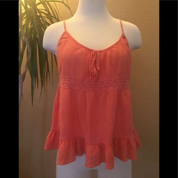 VS Soft Medium Orange Babydoll Top - Picture 1 of 6