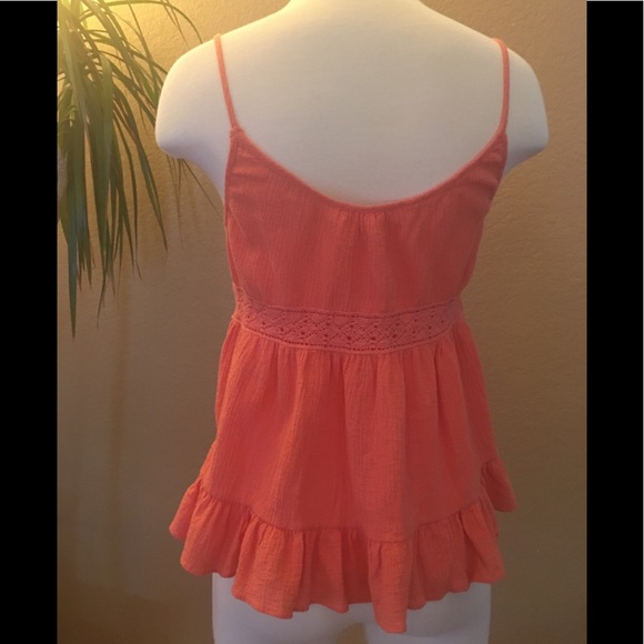VS Soft Medium Orange Babydoll Top - Picture 2 of 6