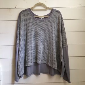 Knitted Front Sweater
