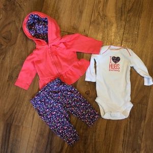 Newborn Just One You Girls Carters outfit