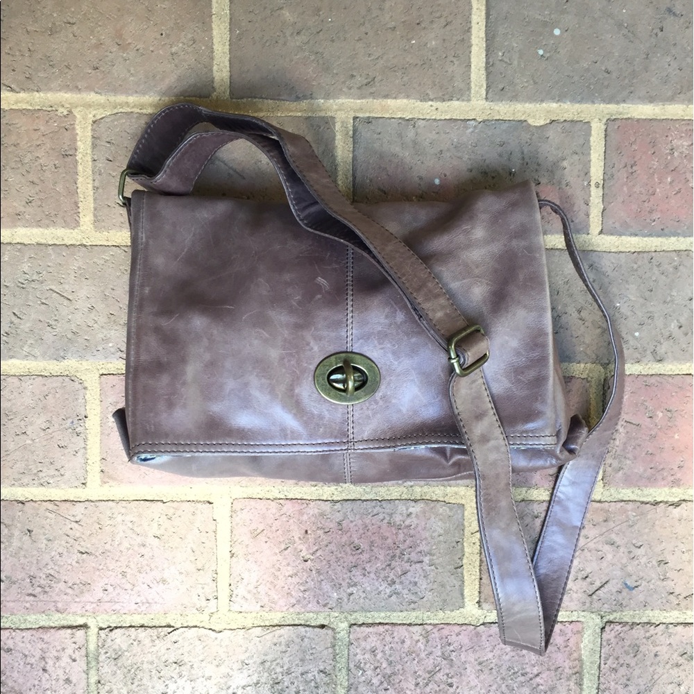 White Stuff Leather Satchel Adjustable Strap