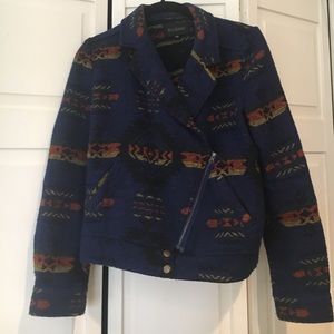 Aztec print, Moto jacket