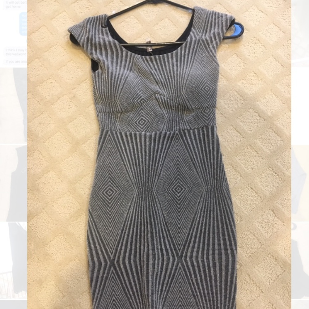 Beautiful silver bodycon dress