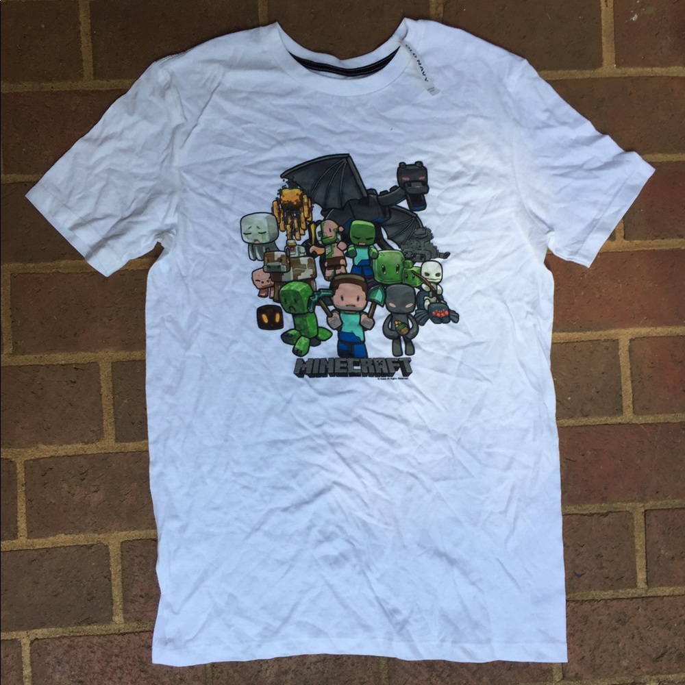 Old Navy Boy's XXL Mincraft Graphic Tee