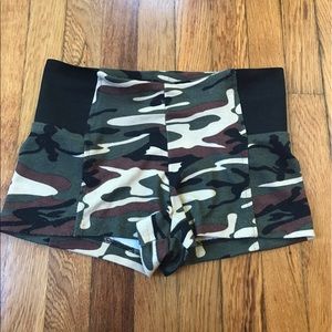 Army Print Shorts