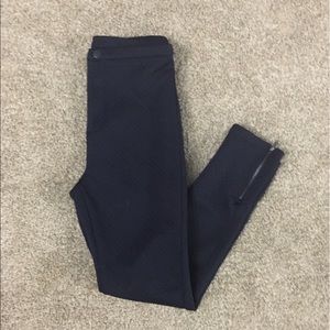 Navy Quilted Leggings