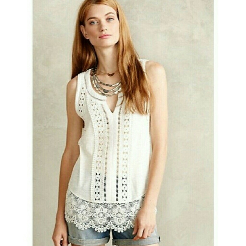 Anthropologie Meadow Rue Ladder Lace
