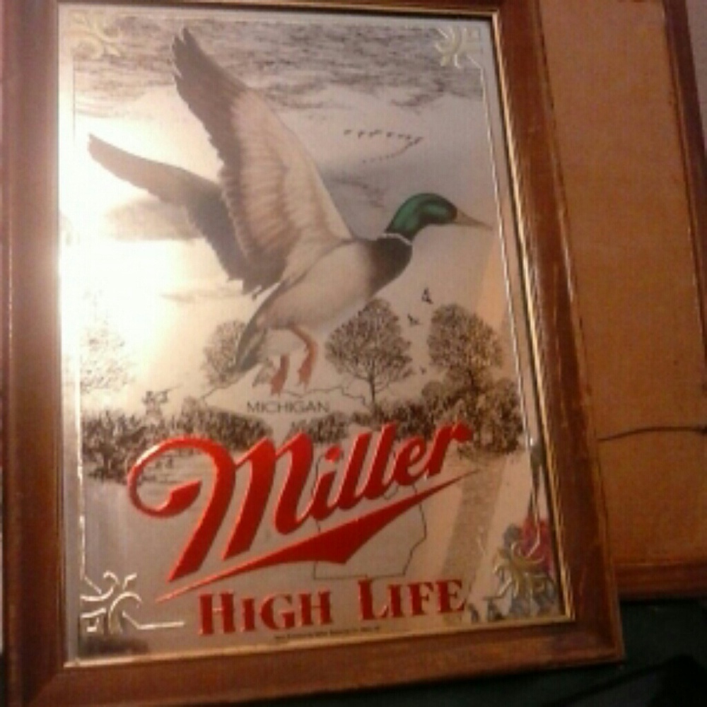 Miller High Life Michigan Duck Mirror