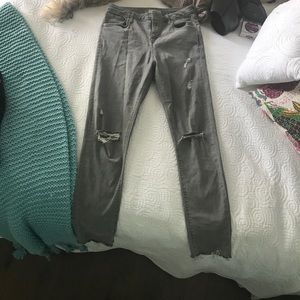 Ripped Top Shop Jamie Jeans