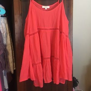 Pink Semi-Off the Shoulder Top