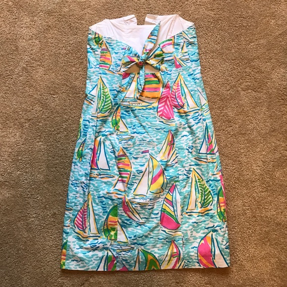 Lilly Pulitzer Franco Dress in You Gotta Regatta - Picture 2 of 5