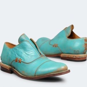 Bed Stu Turquoise Oxfords 8.5