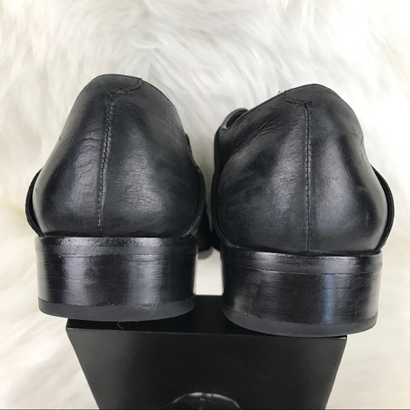 Dolce vita black leather pointed flat loafers - Picture 5 of 8