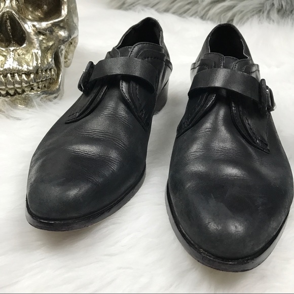 Dolce vita black leather pointed flat loafers - Picture 7 of 8