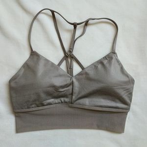 Alo lush sports bra yoga crop top mesh