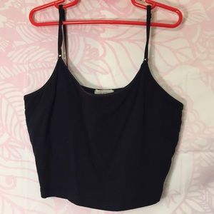 Crop Black Tank Top