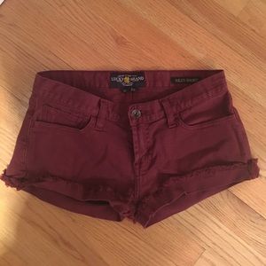Lucky Brand Riley Shorts Maroon