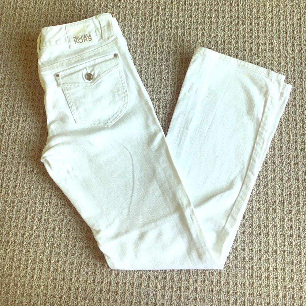 Micheal Kors denim white pants
