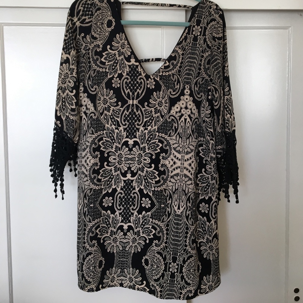 Victorian print dress