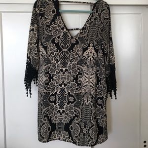 Victorian print dress