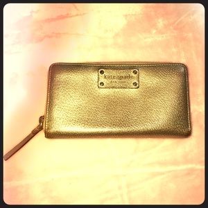 Gold Kate Spade Cameron Street Lacey Wallet