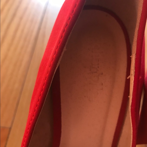 Charlotte Russe Red Platform Heels Pumps Size 8 - Picture 4 of 5