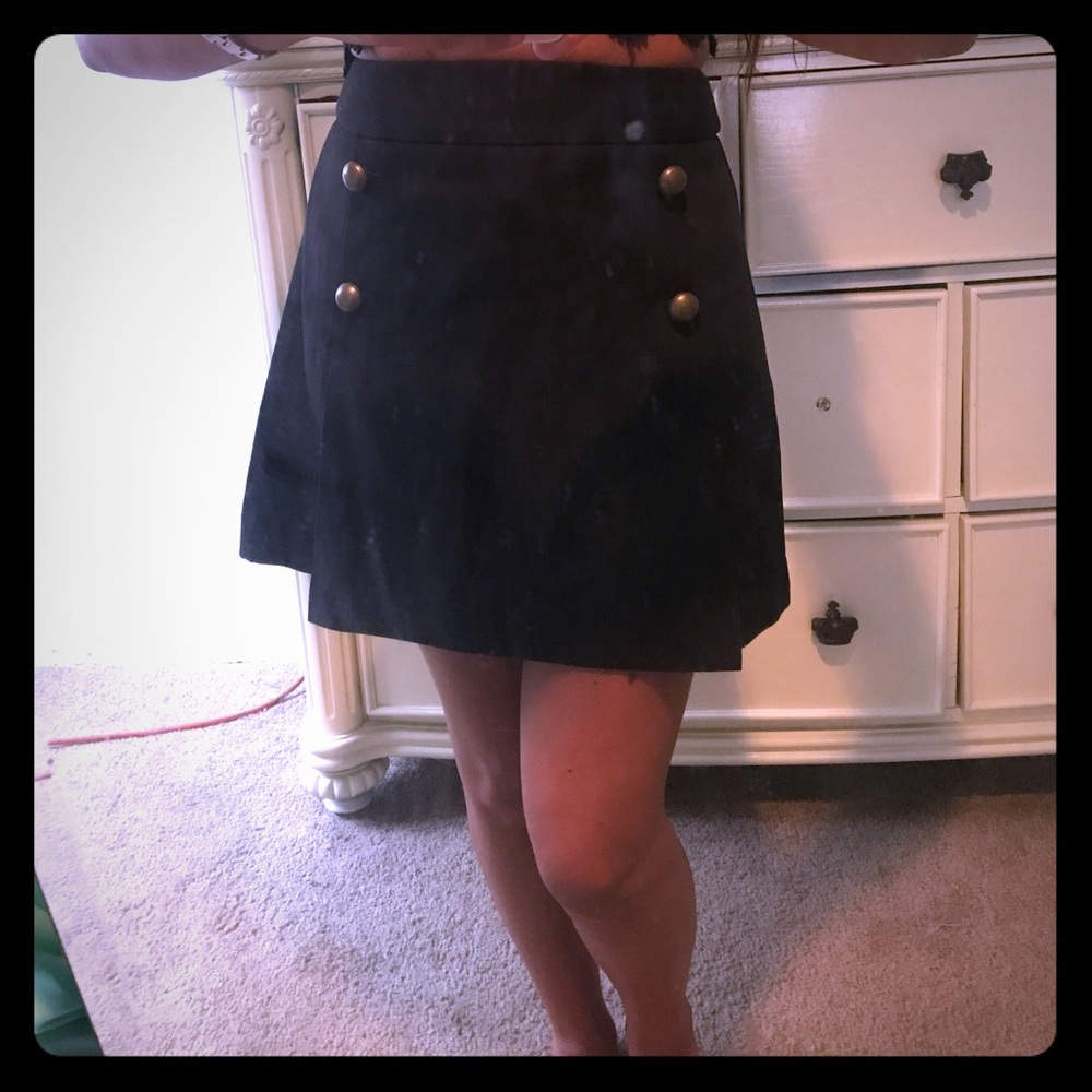 Express black mid high skirt