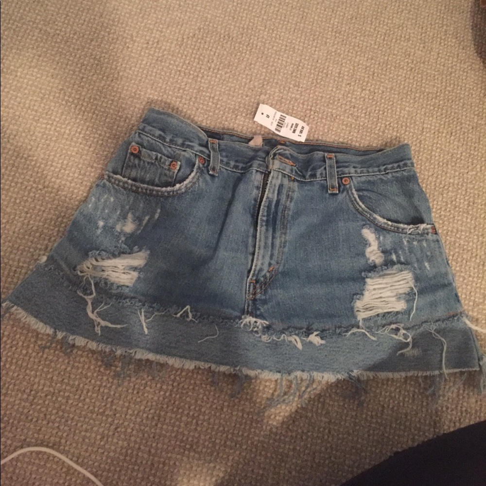Furst of kind mini jean skirt