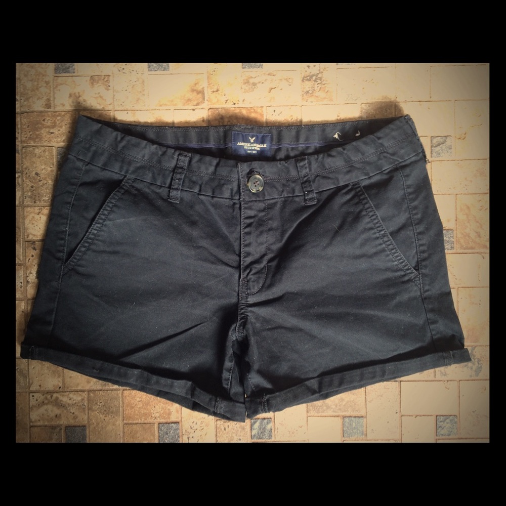 American Eagle  stretch "midi" shorts.