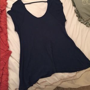 Soft Navy Anthropologie Top