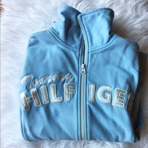 Tommy Hilfiger vintage baby blue jacket