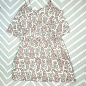 Old Navy Layered Paisley Floral Dress Spring Boho