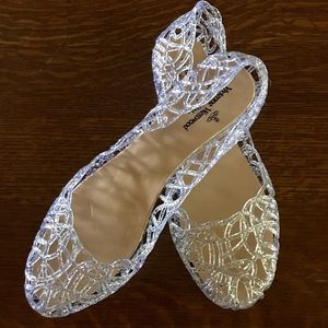 Slip-On Ballet Flat Jelly Sandals